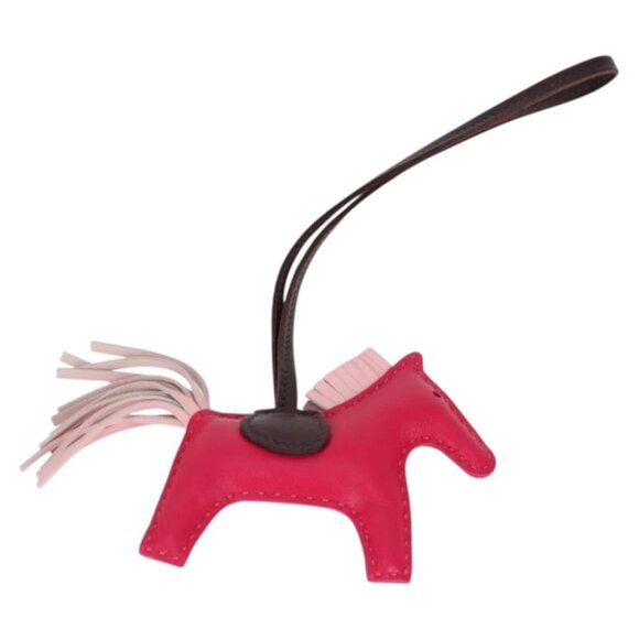 HERMES Rodeo Charm PM Charm Leather Pink Auth 133735 - Picture 3 of 12